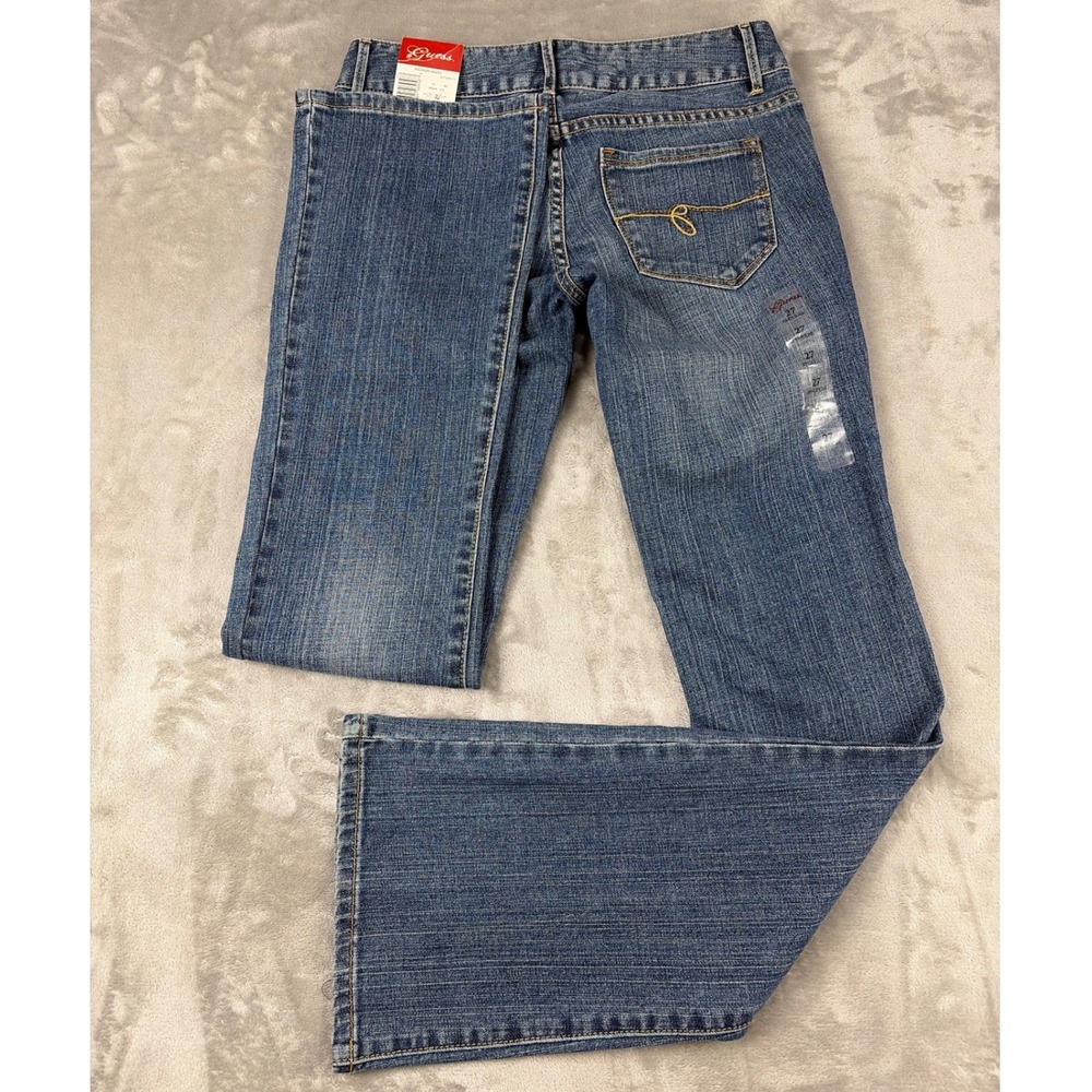 Guess Jeans Belmont Flare Blue Denim Medium Wash Low Rise Size 27 Q718N171 NEW - Picture 7 of 8